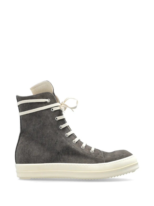 Grey shoes, side view