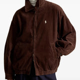 Brown jacket worn by a person, showing the jacket fit
