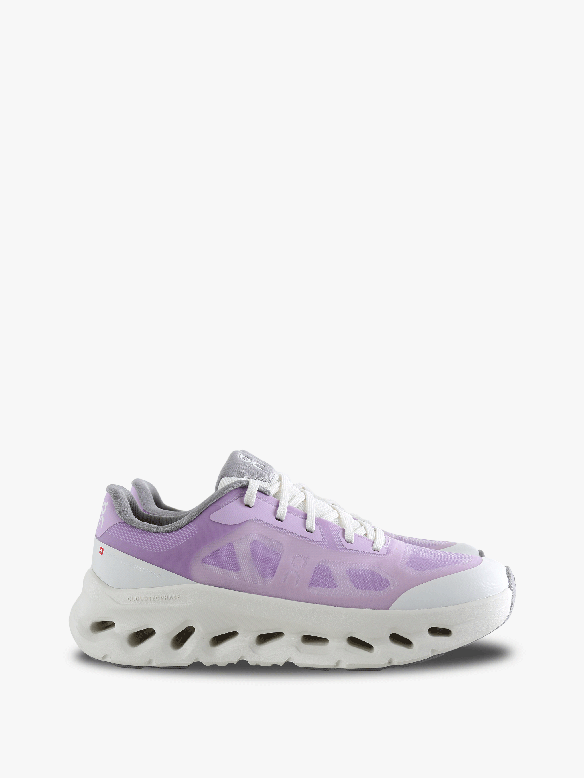 Purple shoes, front view