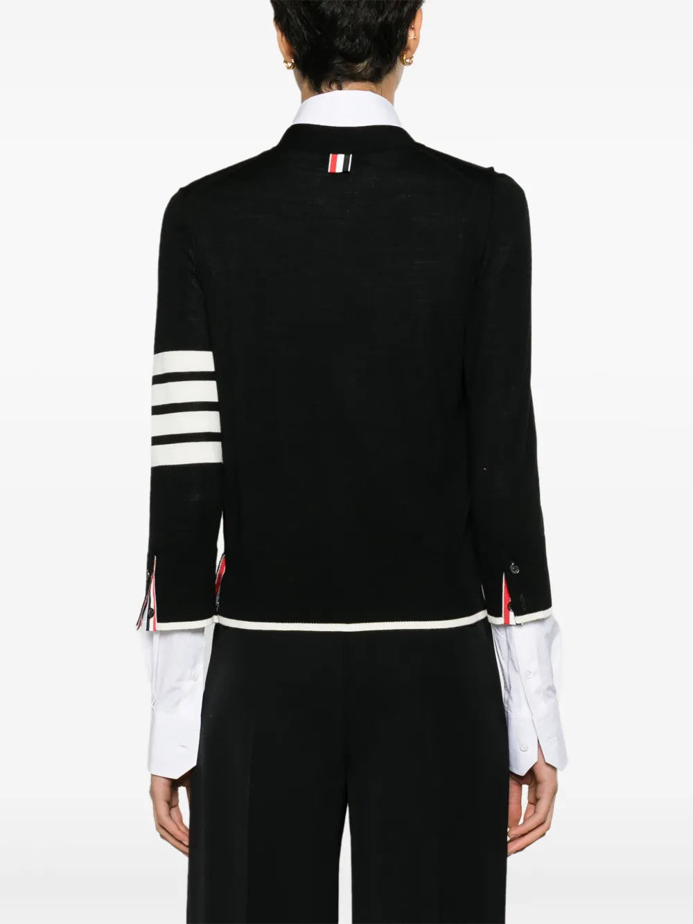 Black knitwear, front view