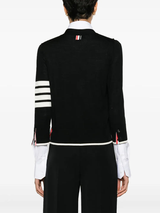 Black knitwear, front view
