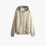Tan jacket, front view