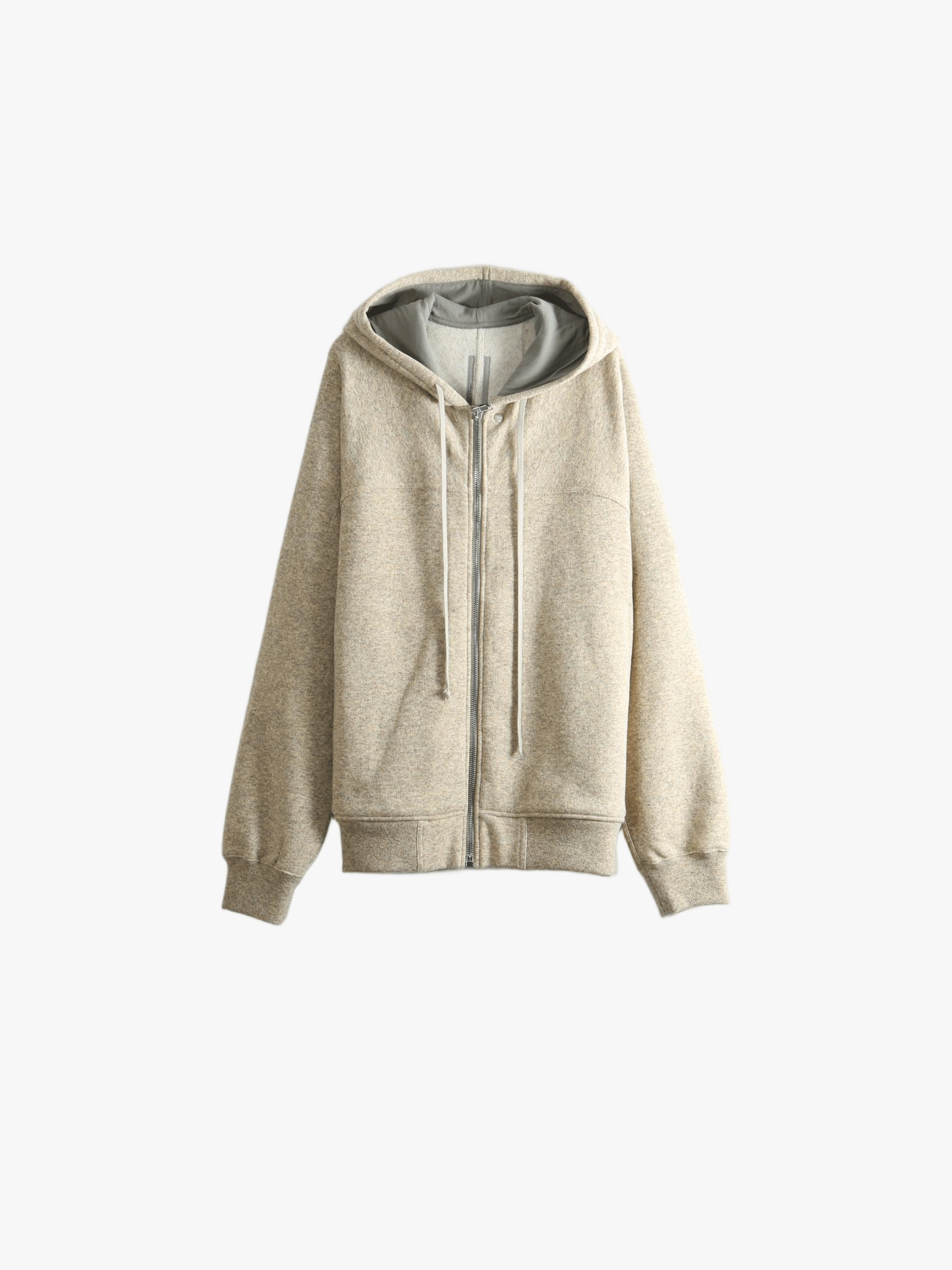Tan jacket, front view