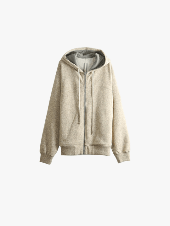 Tan jacket, front view