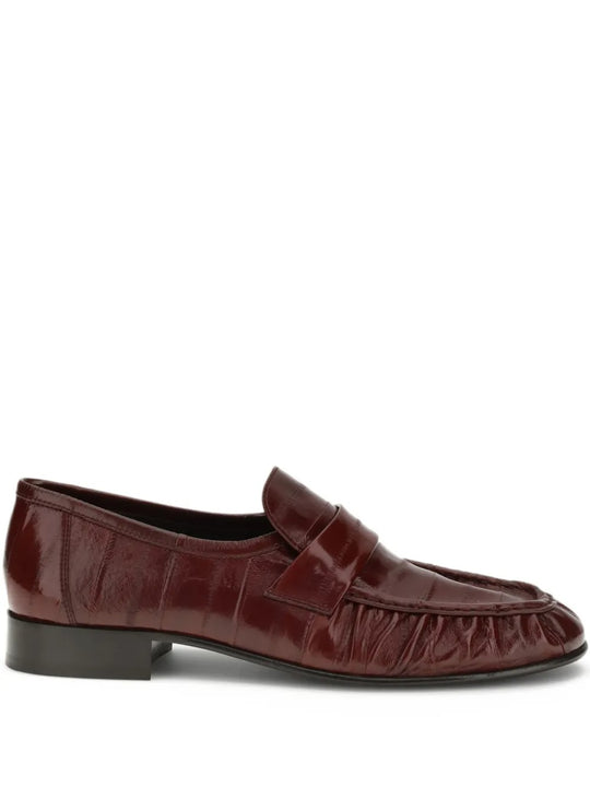 Brown loafer, front view