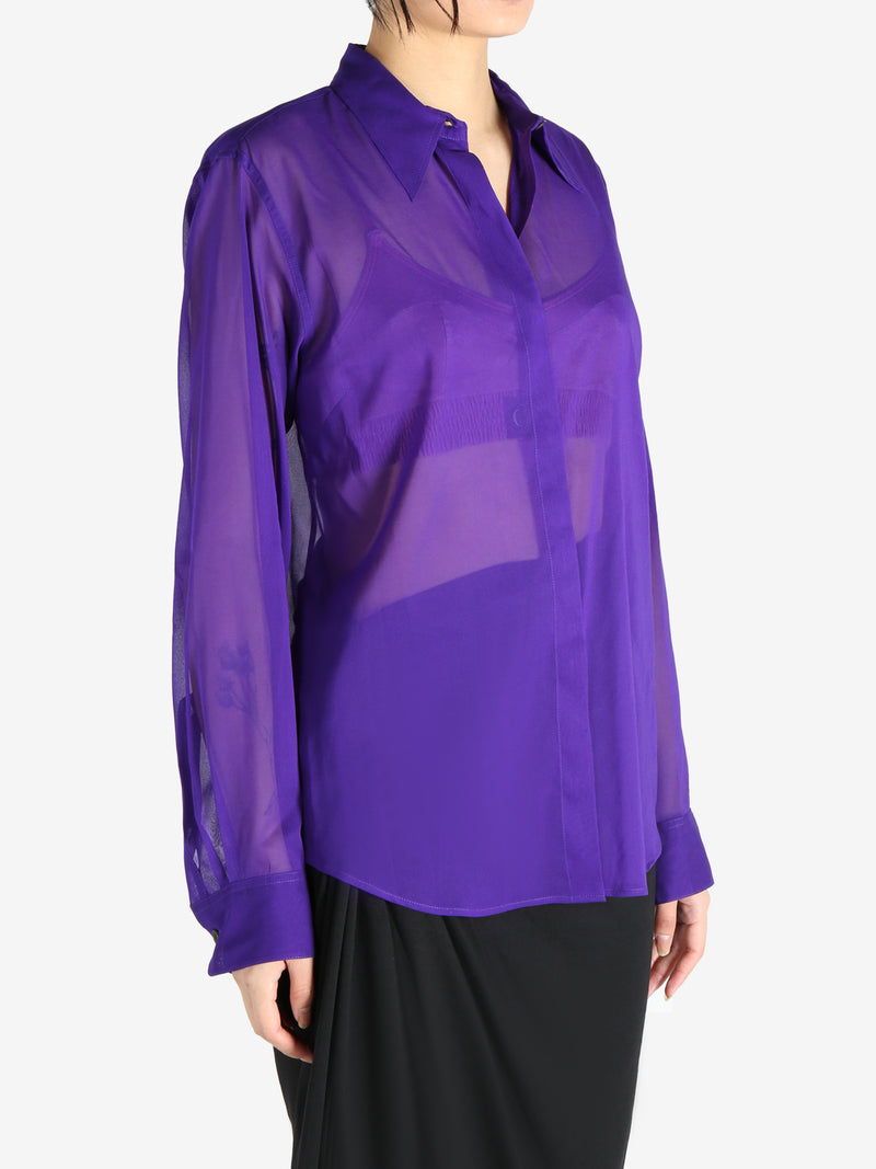 DRIES VAN NOTEN - Women Fitted Silk Shirt