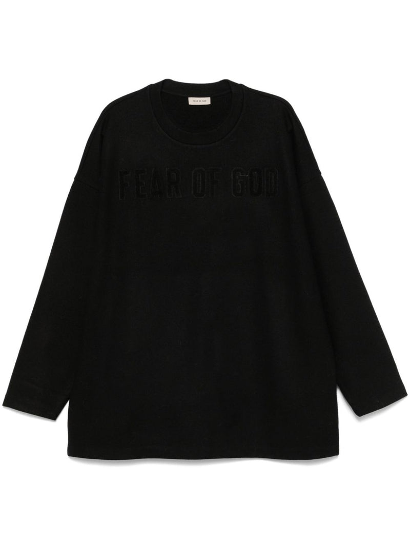 FEAR OF GOD - Men Logo Patch Long Sleeve Tee