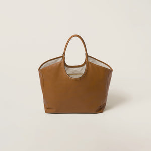 MIU MIU - Women Ivy Leather Shopping Bag