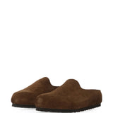 Brown sandals, front view