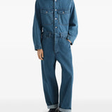 Blue pants, front view
