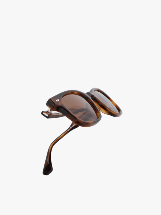 Brown eyewear, front view