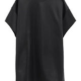 black t-shirt, front view