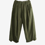 Green pants, front view