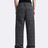 Grey pants, full body view