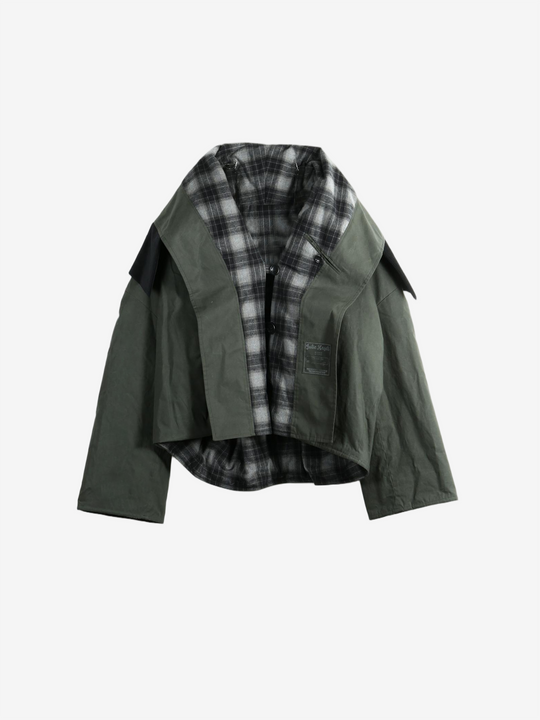 Green jacket, front view