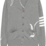 Grey knitwear, front view