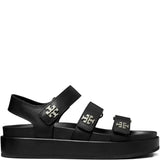 Black sandal, front view
