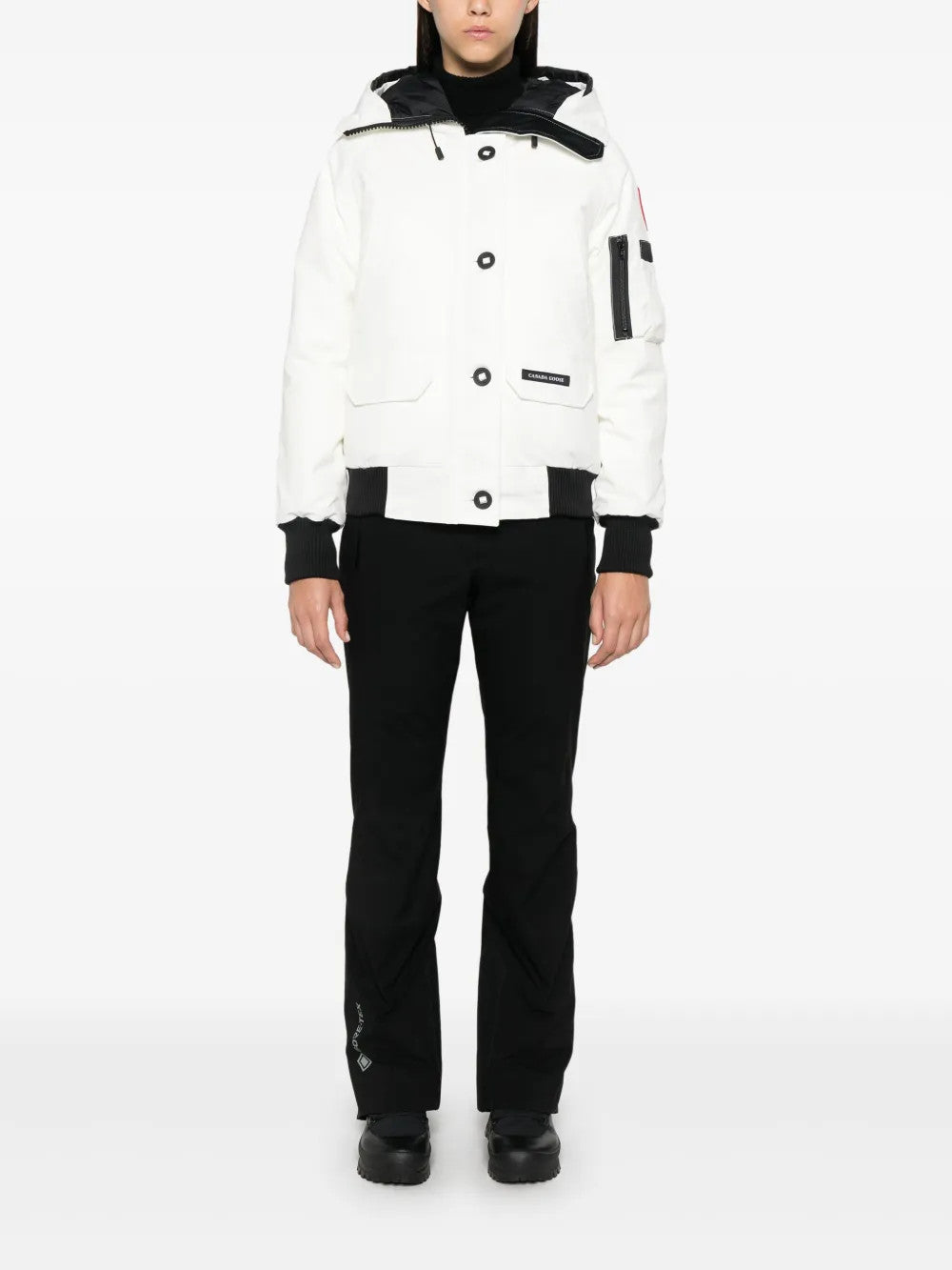 White jacket, full body view