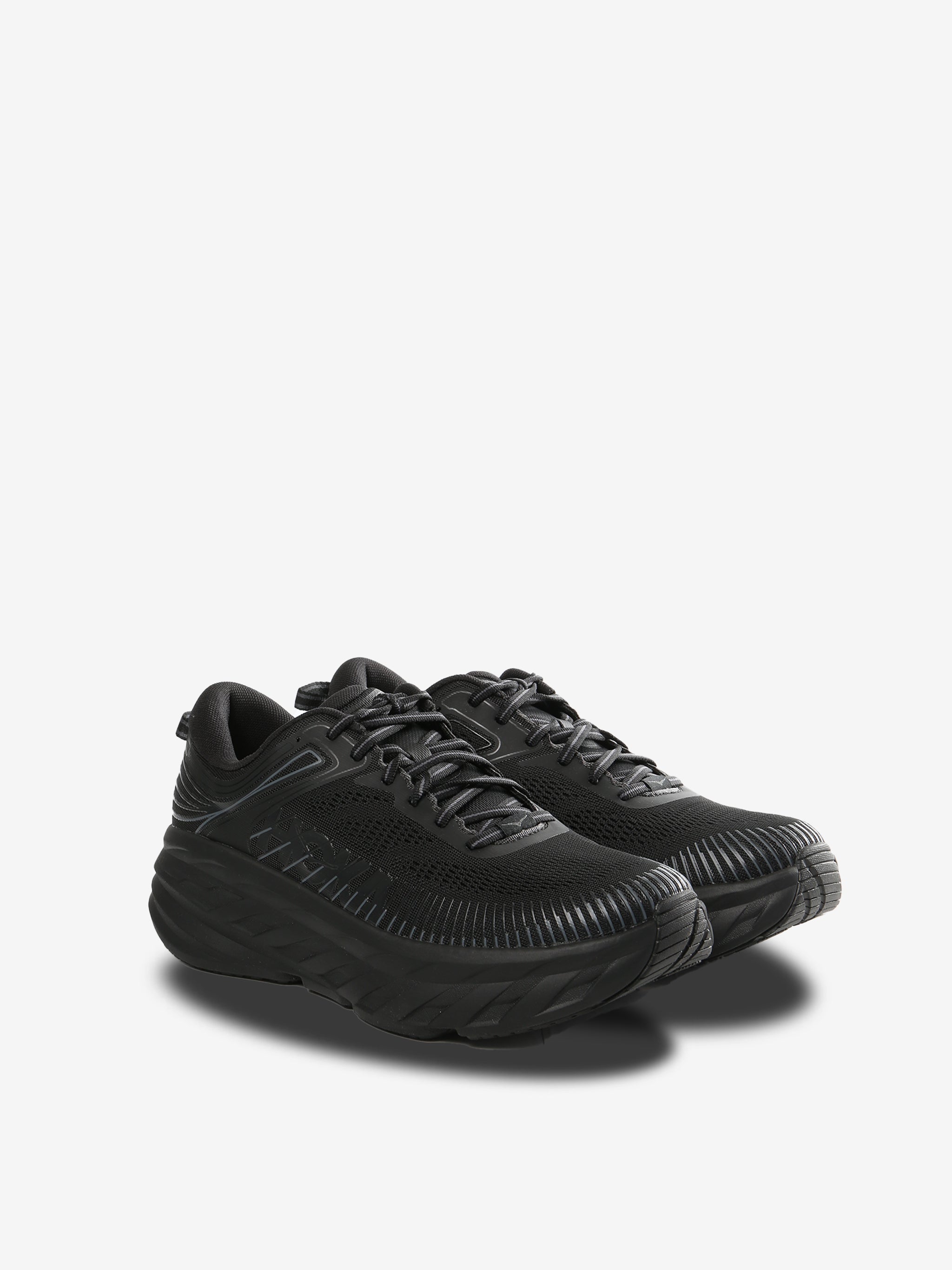 Black sneakers, side view