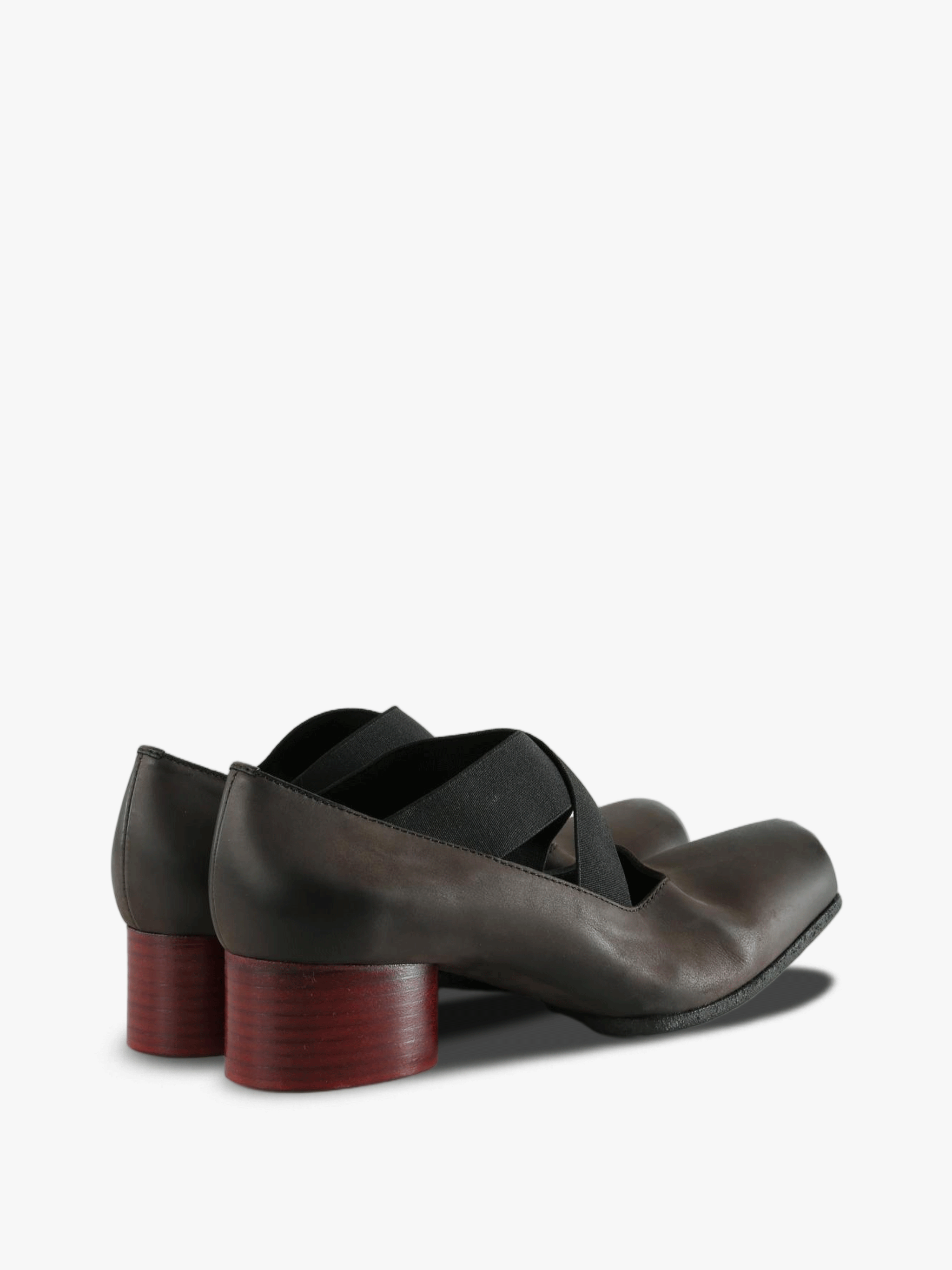 Brown shoes, side view