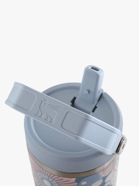 Blue product, front view