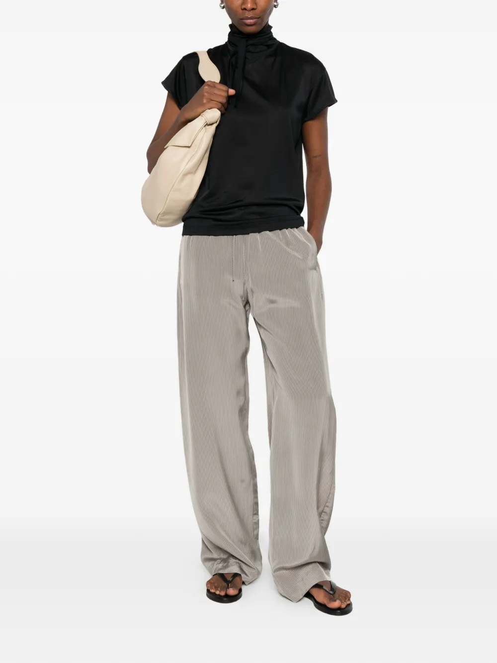 Black top, full body view