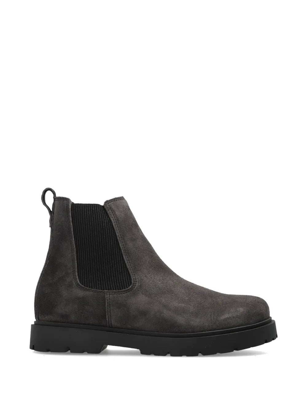 Grey boots, front view