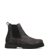 Grey boots, front view