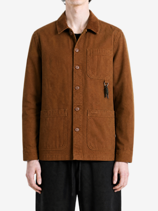 Brown shirt, full body view