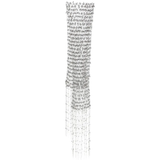 Silver necklace, full view