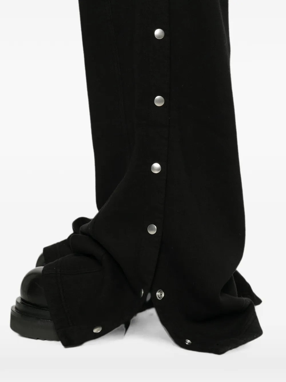 Close up of Black pants, showing detail