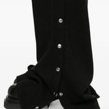 Close up of Black pants, showing detail