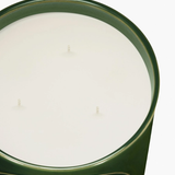 Green candle, vertical view
