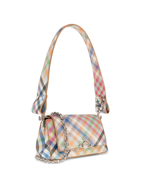 Tan bag, side view