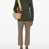 Green t-shirt, full body view