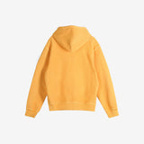Yellow hoodie,back view