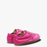 Red sneakers, back view