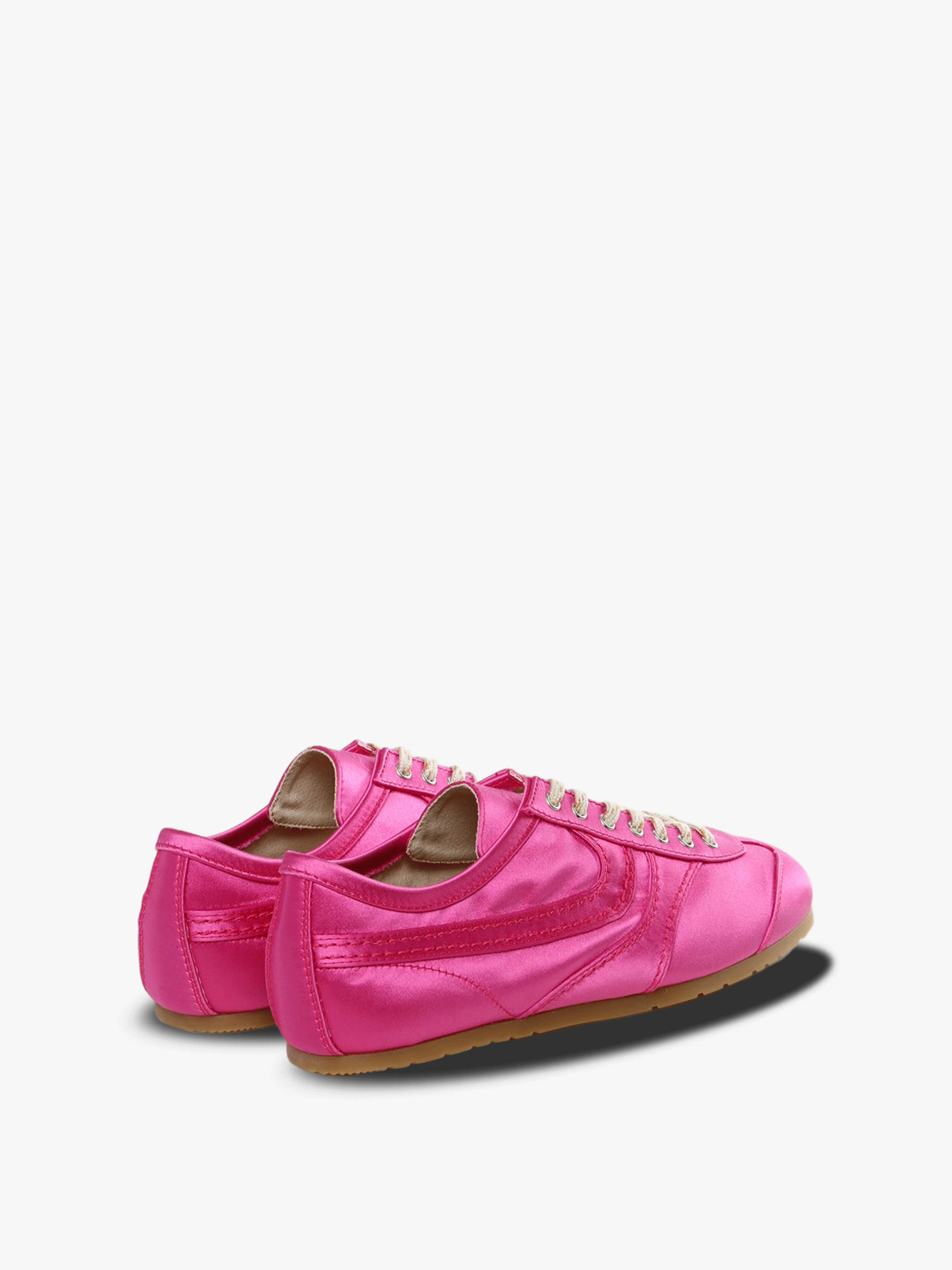 Red sneakers, back view