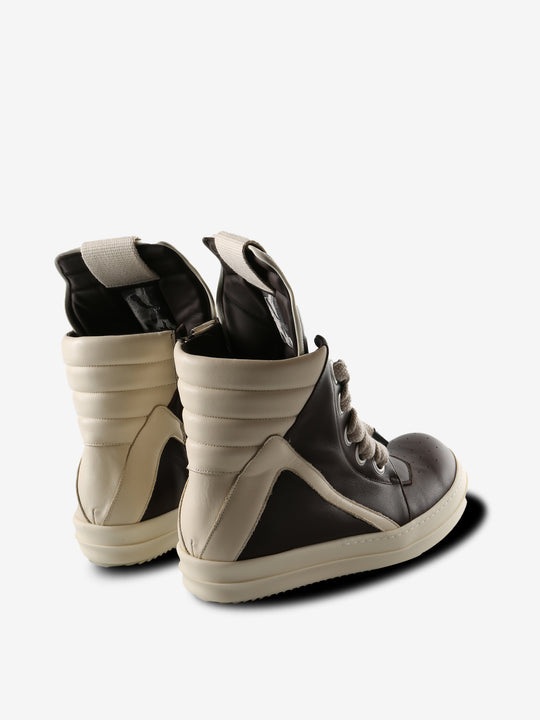 Black sneakers, back view