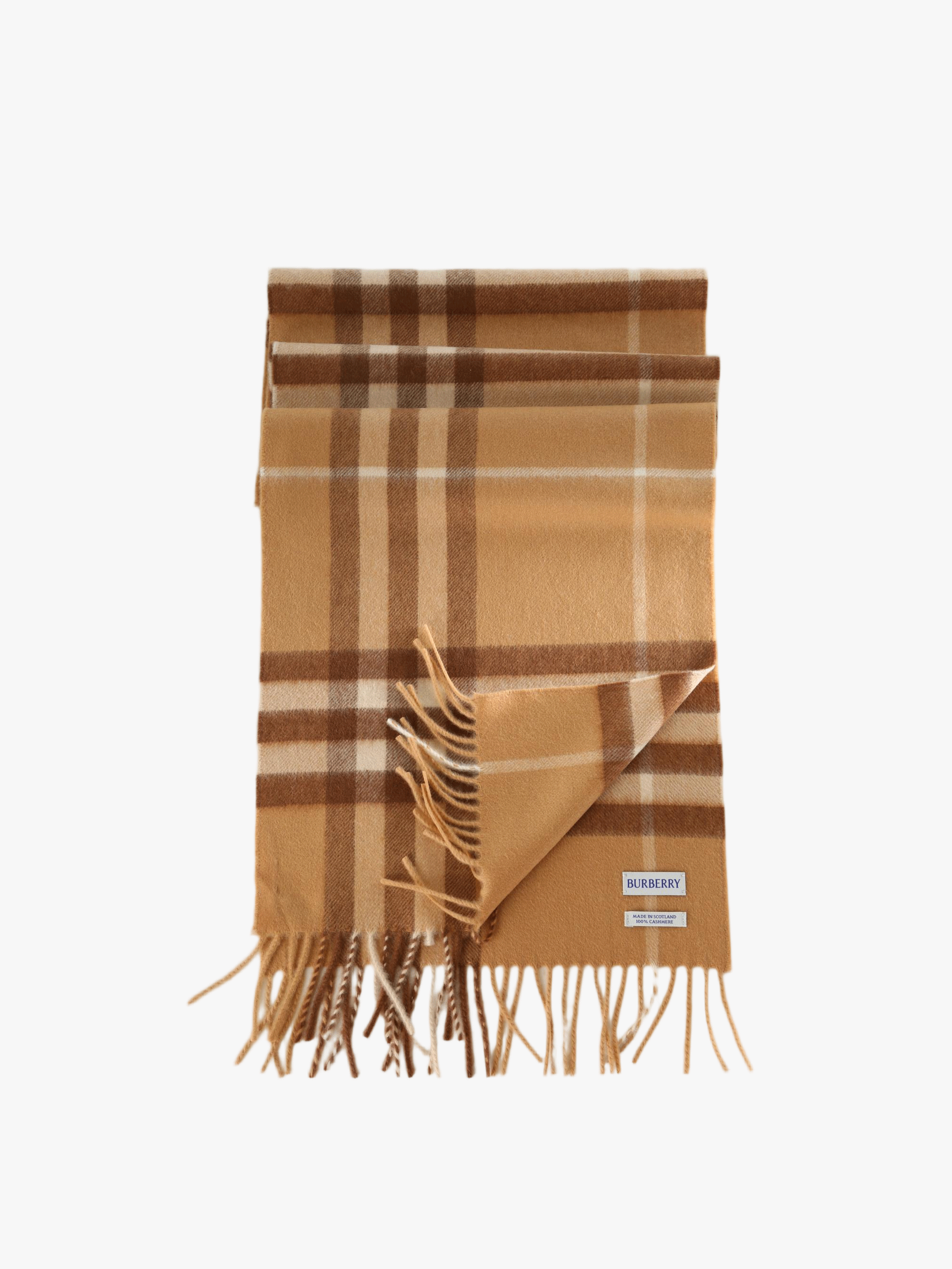 Tan scarf, front view