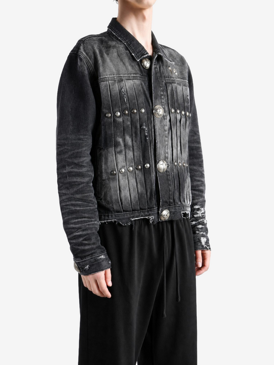 Black jacket worn by a person, showing the jacket fit