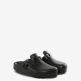 Black sandals, side view