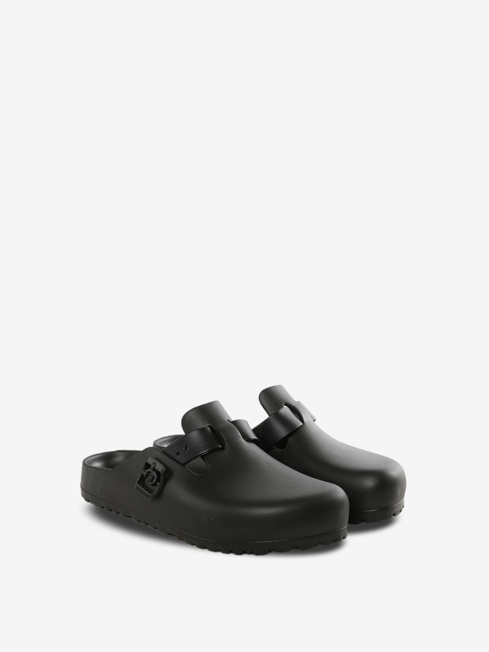 Black sandals, side view