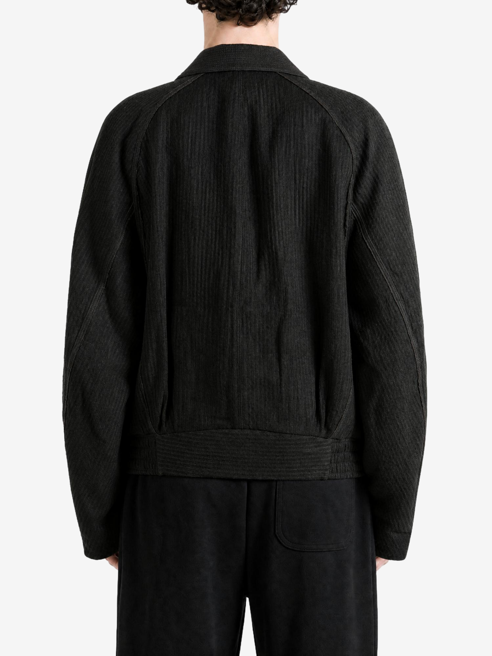 Black jacket, front view