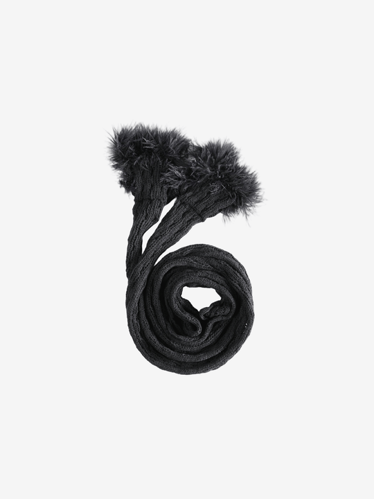 Black scarves, front view