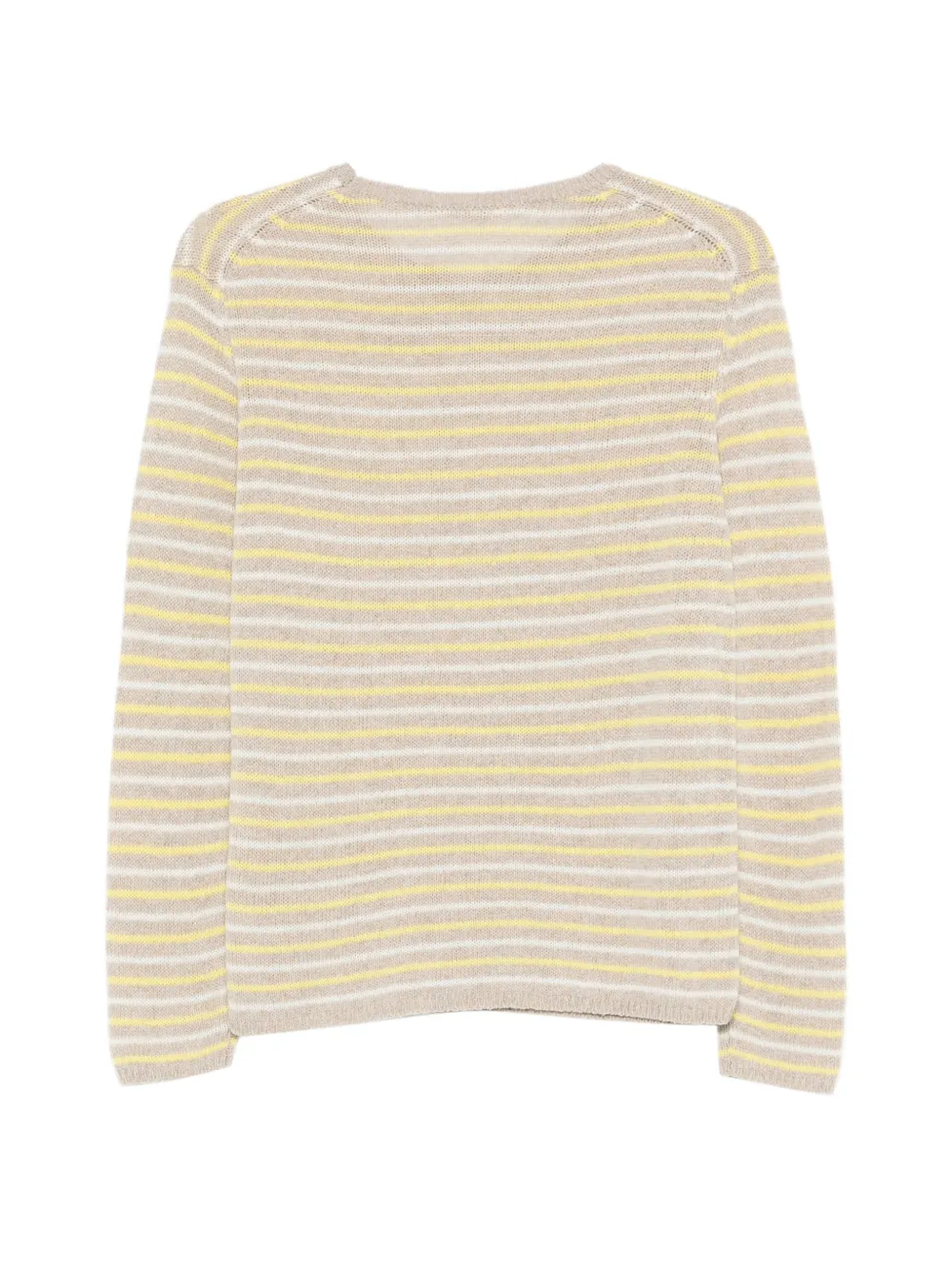 Yellow sweater, back view