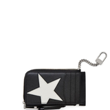 Black wallet, back view