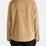 Tan jacket, full body view