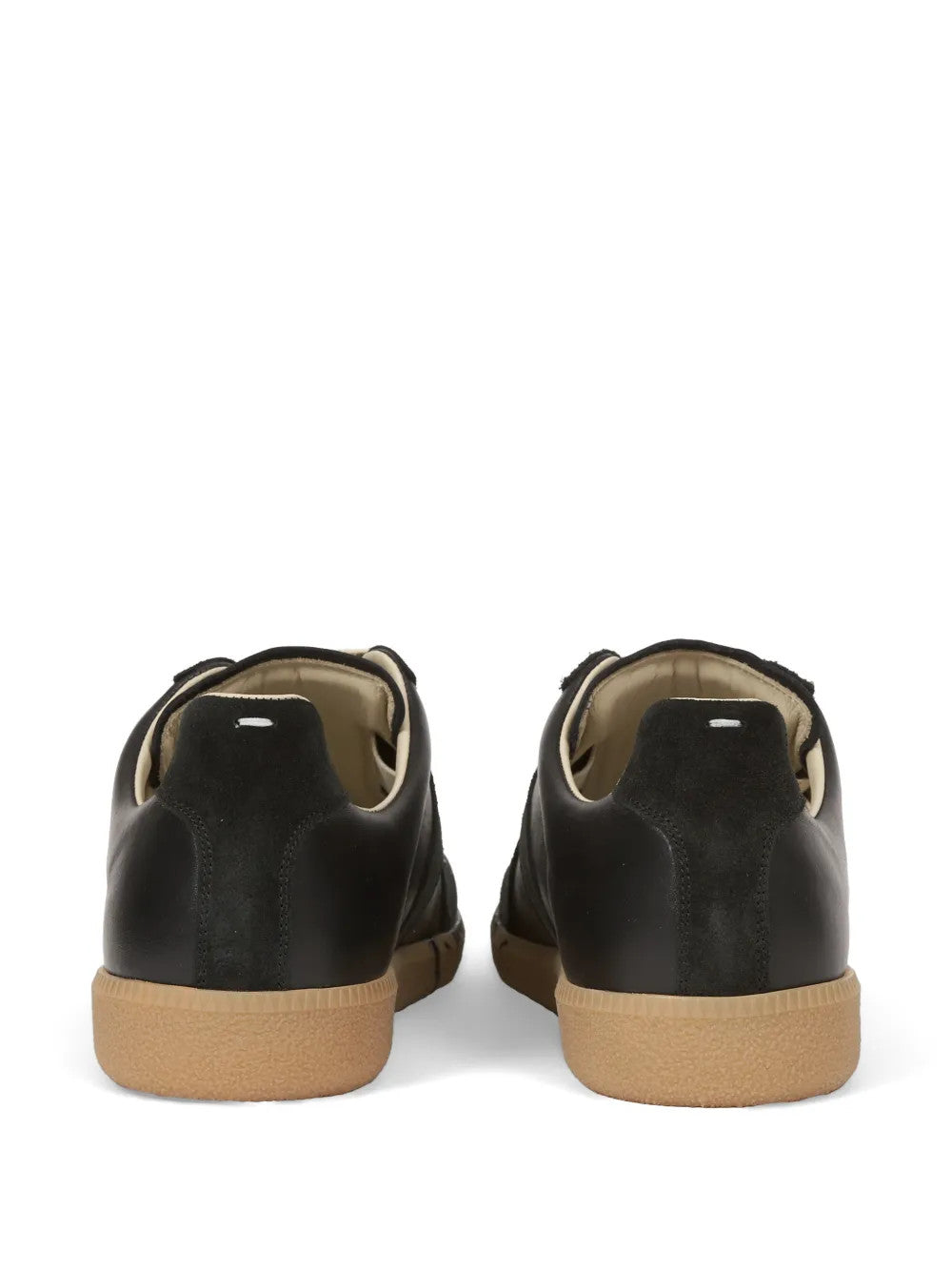 Black shoes, back view