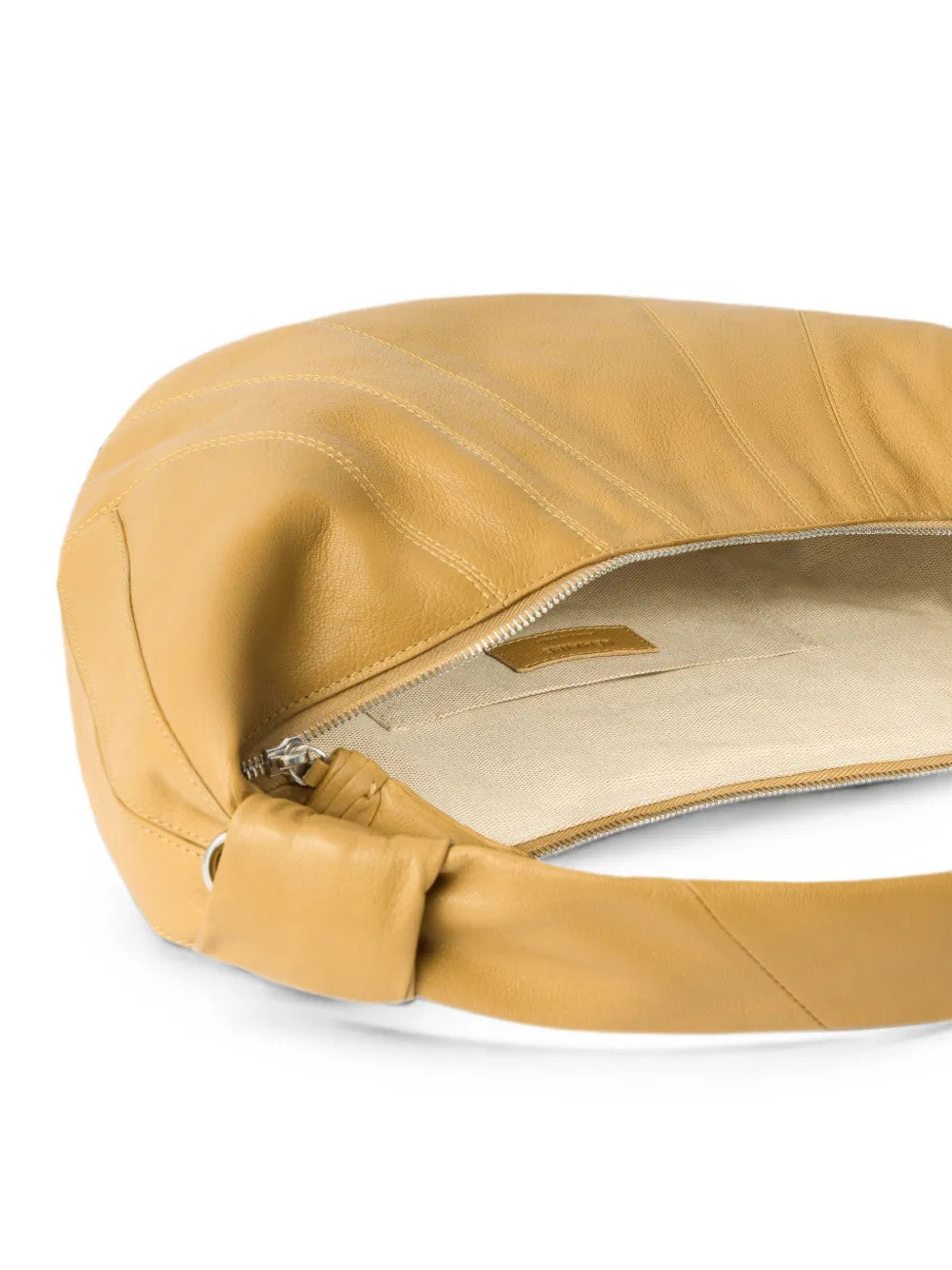 Tan bag, front view